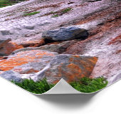 Californische kust bij Carmel Beach Poster (Hoek)