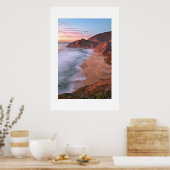 Californische kust boven Pacifica Poster (Keuken)