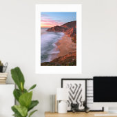 Californische kust boven Pacifica Poster (Thuiskantoor)