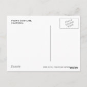 Californische kust, Briefkaart (Achterkant)