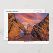 Californische kust briefkaart (Voorkant / Achterkant)