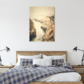 Californische kust canvas afdruk (Insitu (Slaapkamer))