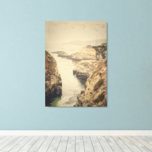 Californische kust canvas afdruk (Insitu (Houten vloer))