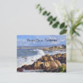 Californische kust in het Briefkaart van de Pacifi (Staand voorkant)