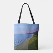 Californische kust tote bag (Achterkant)