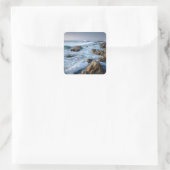Californische kust vierkante sticker (Tas)