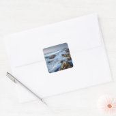 Californische kust vierkante sticker (Envelop)