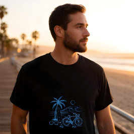 Californische Kust Zomer -blauw- T-shirt