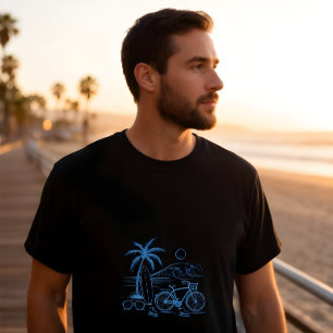 Californische Kust Zomer -blauw- T-shirt