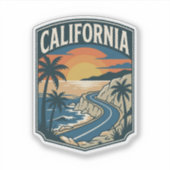 Californische kustcultuur sticker (Voorkant)