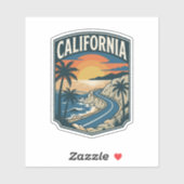 Californische kustcultuur sticker (Vel)