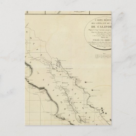 Californische kusten briefkaart (Voorkant)