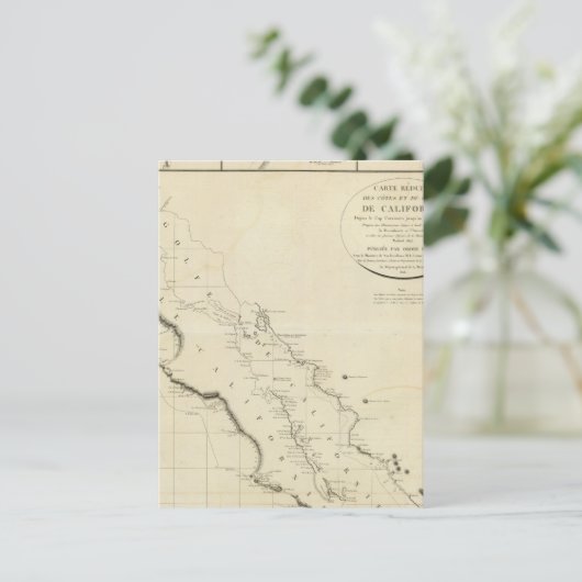 Californische kusten briefkaart (Staand voorkant)