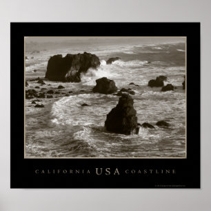 Californische kustfoto poster