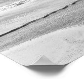 Californische kustfoto zwart-wit poster (Hoek)