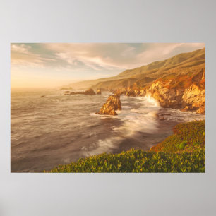 Californische kustlijn poster