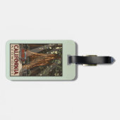 Californische kustmammoetreizen Bagagelabel (Achterkant horizontaal)