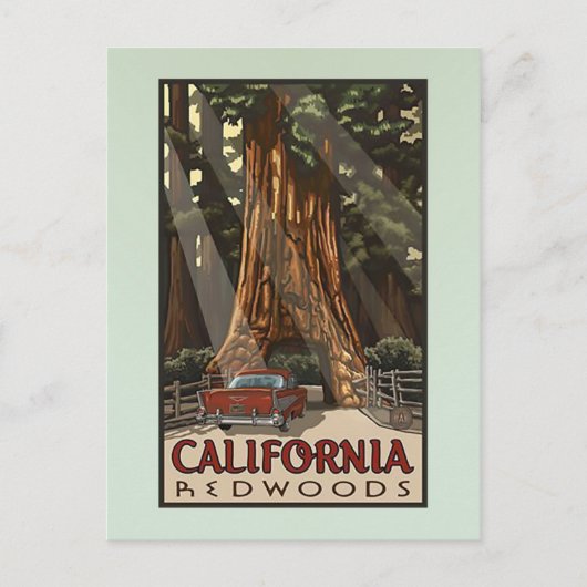  Californische kustmammoetreizen Briefkaart (Voorkant)