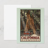  Californische kustmammoetreizen Notitiekaartje (Voorkant / Achterkant)