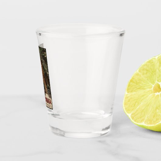  Californische kustmammoetreizen Shot Glas (Rechts)