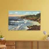 Californische kustschaal canvas afdruk (Insitu (Woonkamer))