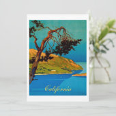  Californische kustvaart Feestdagenkaart (Staand voorkant)
