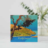  Californische kustvaart Feestdagenkaart (Staand voorkant)