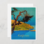  Californische kustvaart Feestdagenkaart (Voorkant / Achterkant)