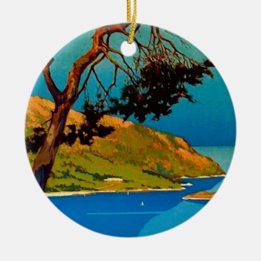  Californische kustvaart Keramisch Ornament (Voorkant)