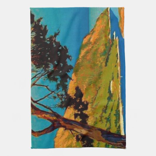  Californische kustvaart Theedoek (Verticaal)