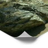 Californische kustwaterval Poster (Hoek)