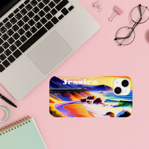 Californische kustzonsondergang - speciaal geperso Case-Mate iPhone 14 hoesje