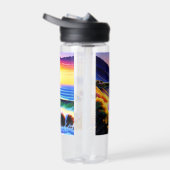 Californische kustzonsondergang - speciaal geperso waterfles (Rechts)