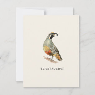  Californische kwartel platte kaart