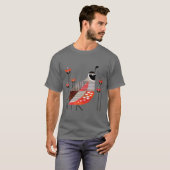Californische Kwartel T-shirt (Voorkant volledig)