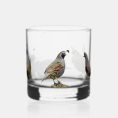 Californische kwartel whisky glas (Voorkant)