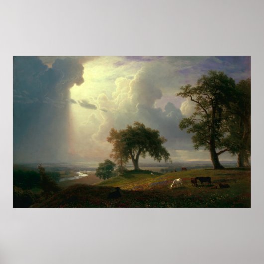 Californische lente door Albert Bierstadt Poster (Voorkant)