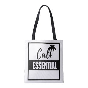 Californische levensstijl essentieel tote bag