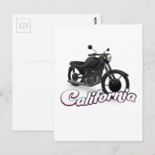 Californische Motorfiets Briefkaart (Voorkant / Achterkant)