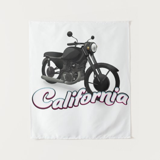 Californische motorfiets wandkleed (Voorkant)