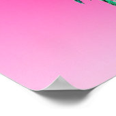 Californische neonpalmboom poster (Hoek)