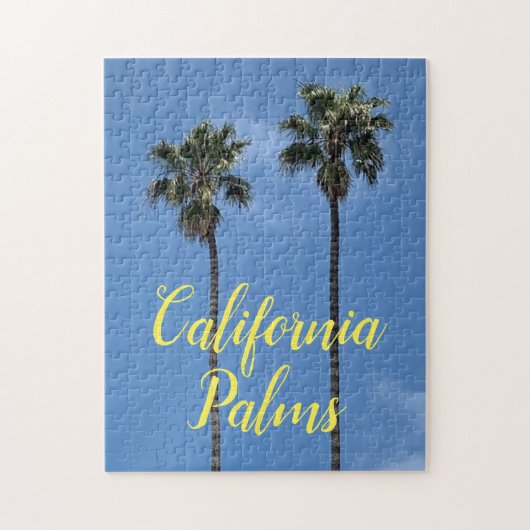 Californische Palmbomen Foto Legpuzzel (Verticaal)