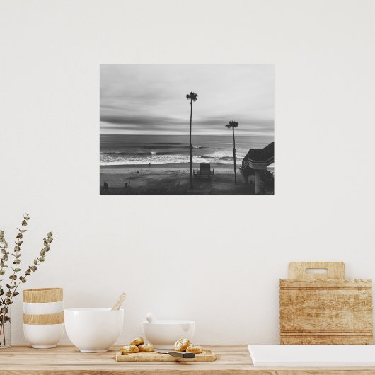 Californische palmbomen poster (Keuken)