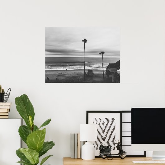 Californische palmbomen poster (Thuiskantoor)