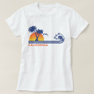 Californische palmbomen t-shirt