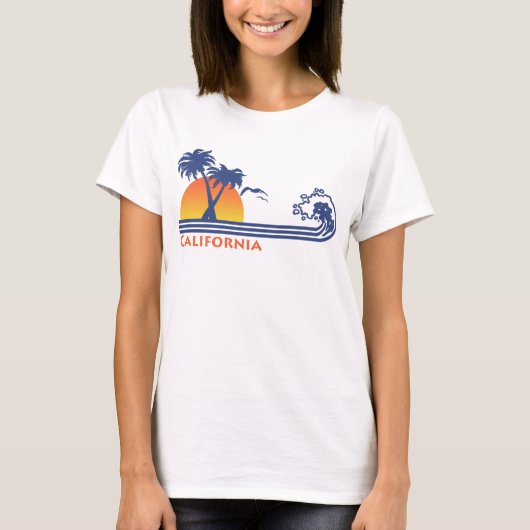 Californische palmbomen t-shirt (Voorkant)