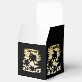 Californische palmboom bedankdoosjes (Geopend)