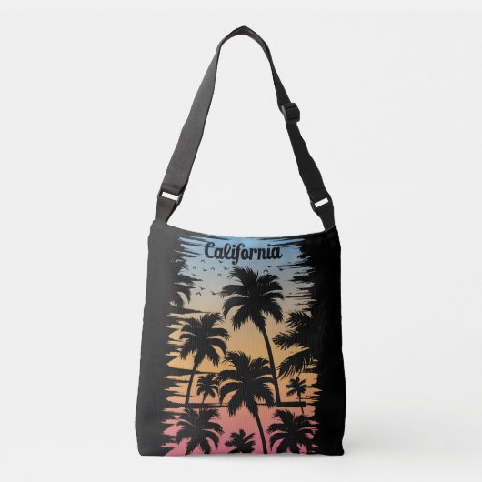 Californische palmboom crossbody tas (Voorkant)