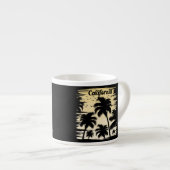 Californische palmboom espresso kop (Voorkant rechts)