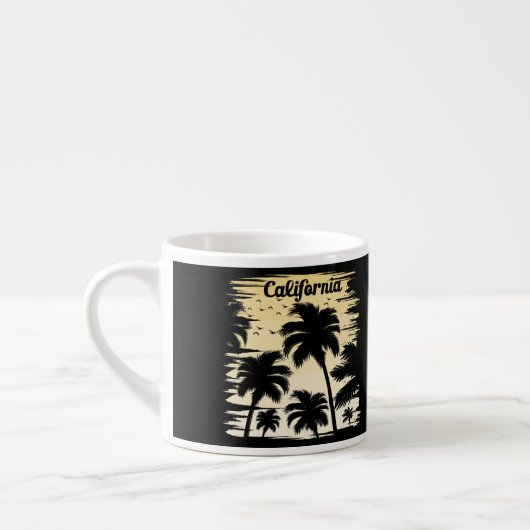 Californische palmboom espresso kop (Links)